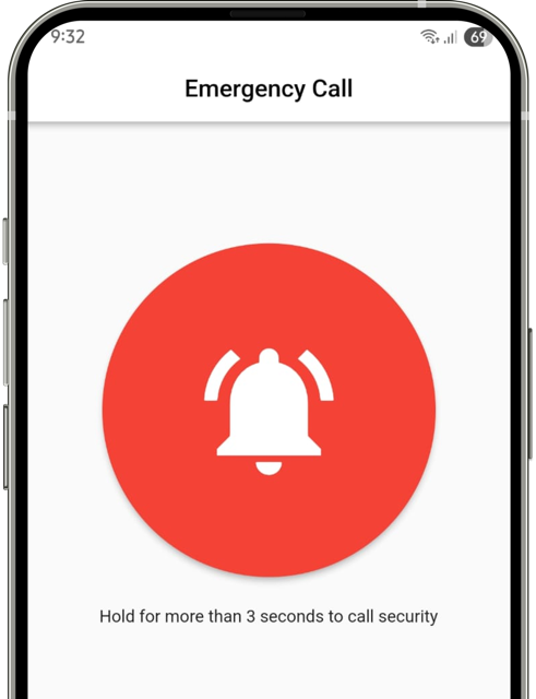 Tekan dan tahan tombol SOS selama lebih dari 3 detik untuk mengirim sinyal darurat